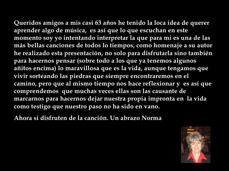 Canción A Mi Manera En Español