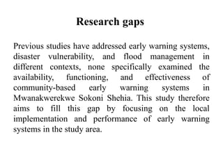 Assessment of Community-Based Early Warning Systems for Flood ...