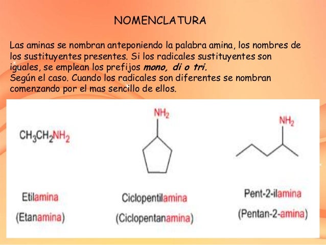 Aminas y nitrilos