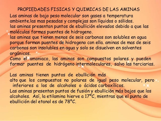 Aminas y nitrilos