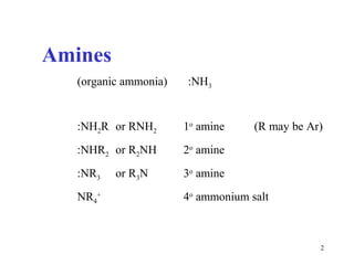 Amines and Reactions | PPT