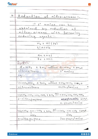Amines - Chemistry Handwritten Notes