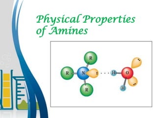Physical Properties
of Amines
 