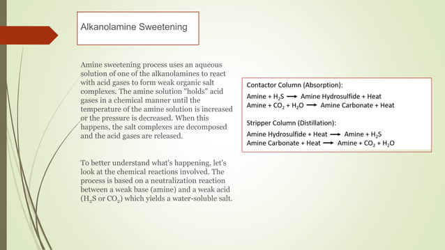Amine sweetening unit operation | PDF | Chemistry | Science