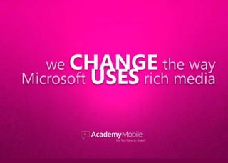Social Media in the Enterprise: Microsoft Academy Mobile