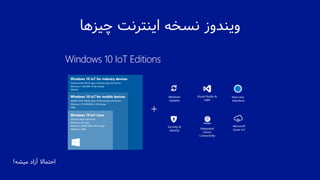 ‫چیزها‬ ‫اینترنت‬ ‫نسخه‬ ‫ویندوز‬
‫میشه‬ ‫آزاد‬ ‫احتماال‬!
 