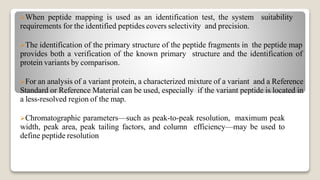 Amino acid analysis and peptide mapping Likhith K | PPTX