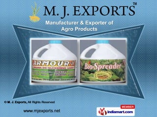 Manufacturer & Exporter of
     Agro Products
 