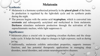 Melatonin Process Flowchart Amino acid metabolism, Urea Cycle, Biochemistry, B.Pharm & D.Pharm | PPTX