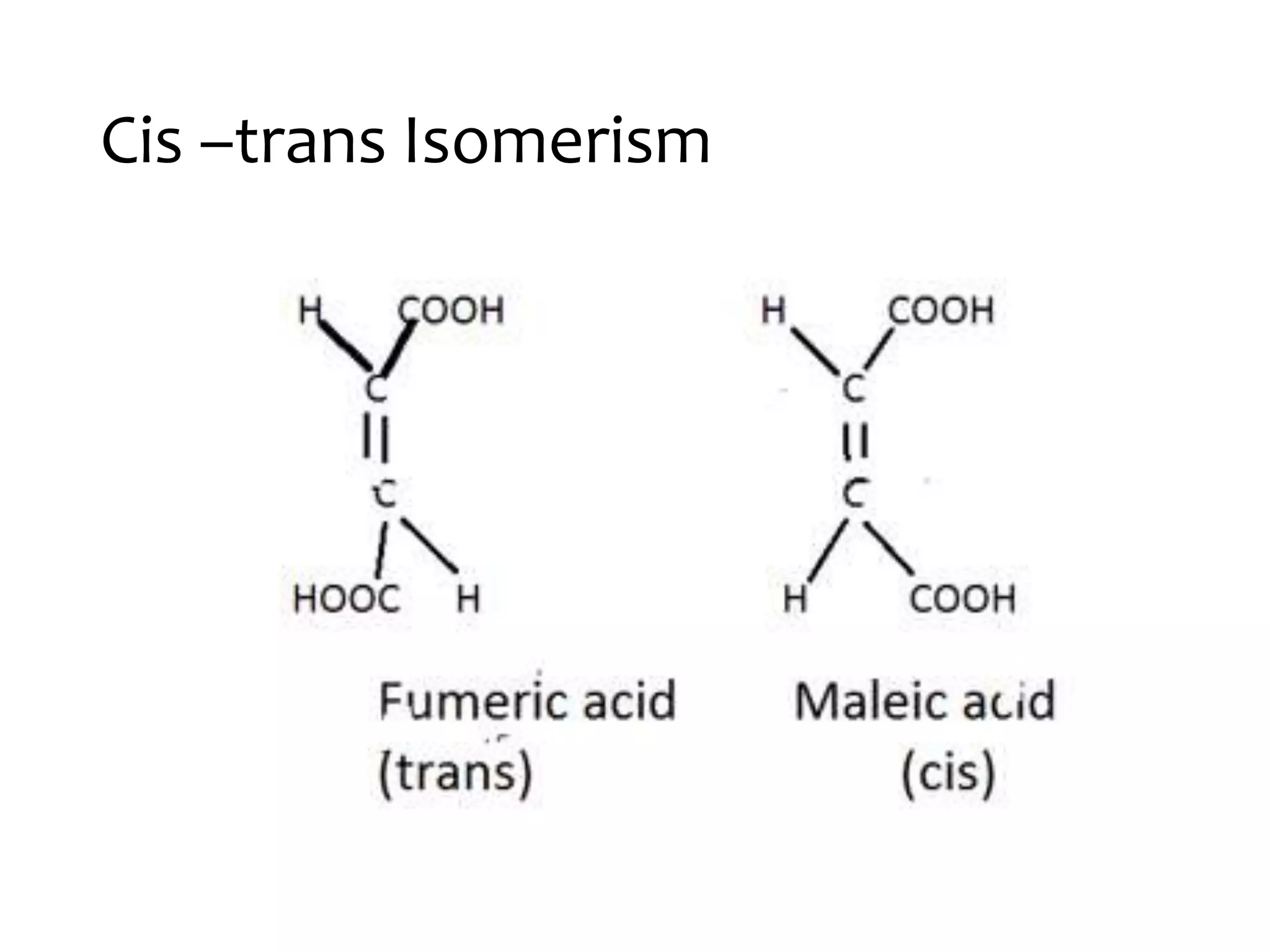 Cis –trans Isomerism
 