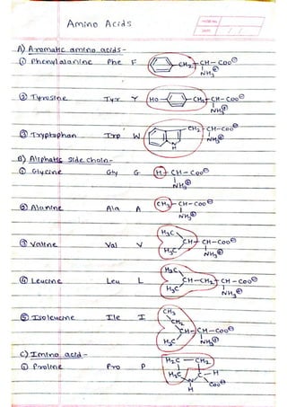 Amino Acids | PDF
