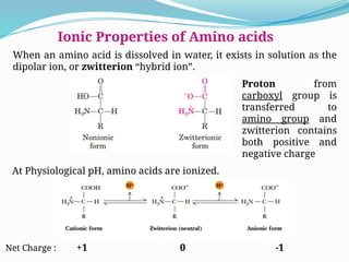 Amino acids.pptx agriculture biochemistry | PPTX