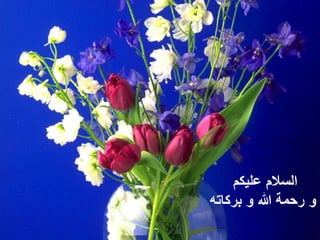 ‫عليكم‬ ‫السالم‬
‫بركاته‬ ‫و‬ ‫هللا‬ ‫رحمة‬ ‫و‬
 