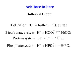 Acid-Base Balance
 