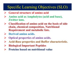 Amino acids structure | PDF