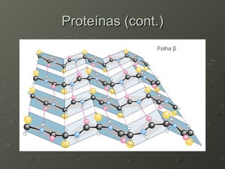 Proteínas (cont.) Folha  β 