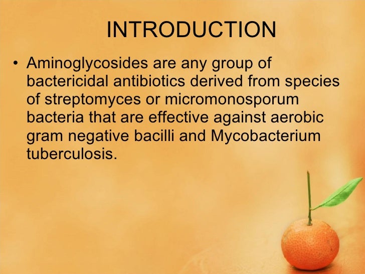 Aminoglycosides
