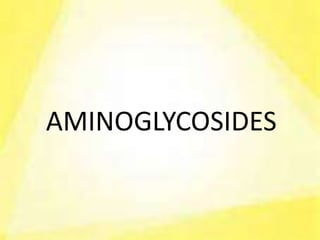 AMINOGLYCOSIDES
 