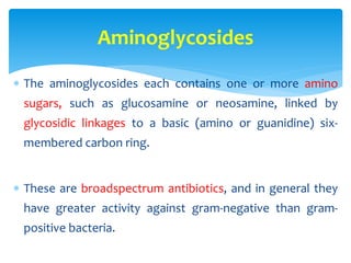 Antibiotics - Aminoglycosides | PPTX