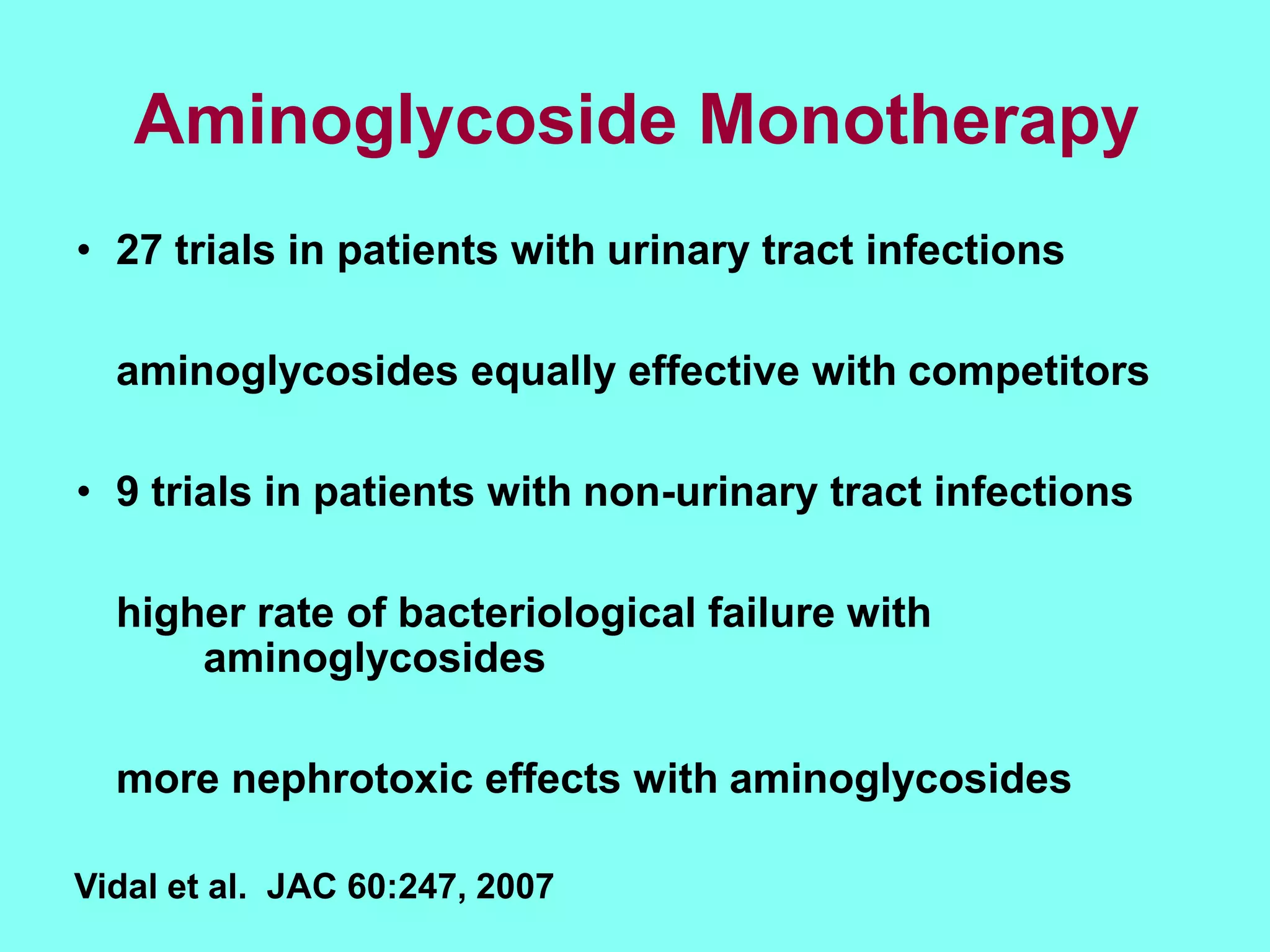 Aminoglycosides dosing and duration of therapy | PPT