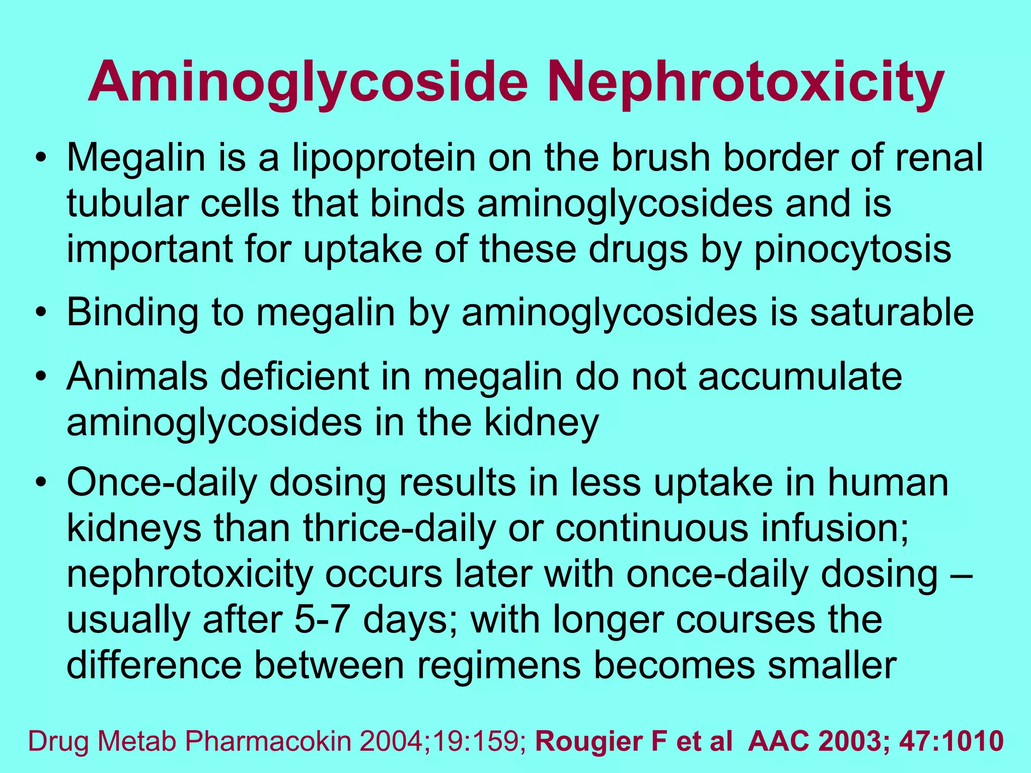 Aminoglycosides dosing and duration of therapy | PPT