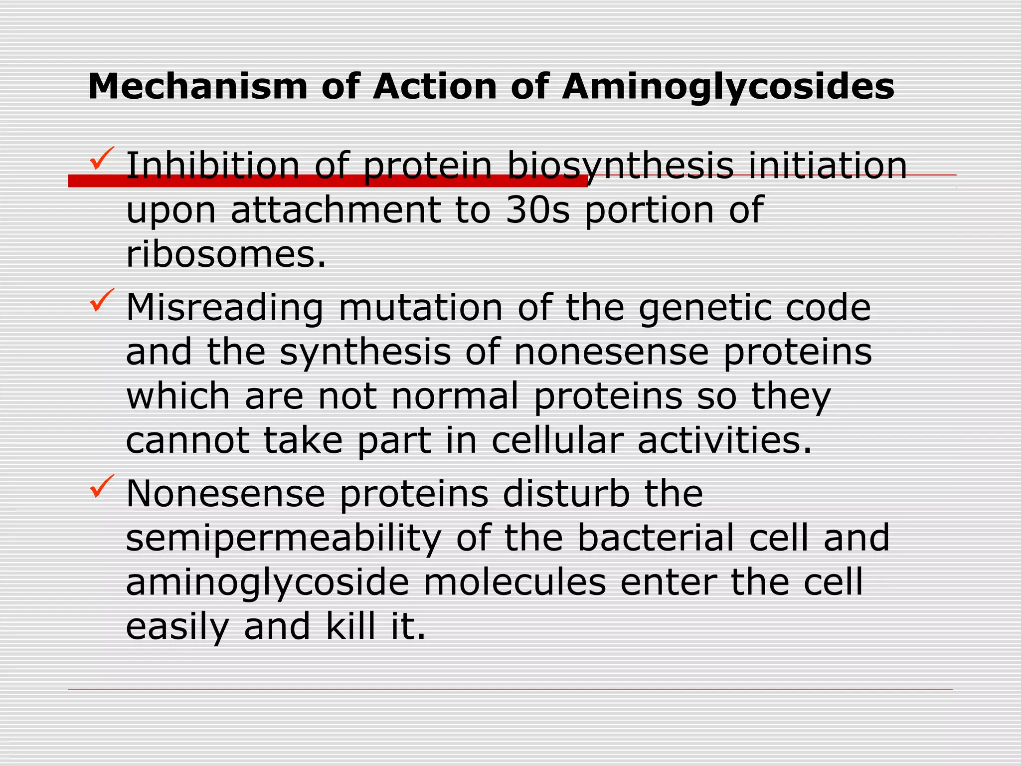 Aminoglycosides(medicinal chemistry by p.ravisankar) | PPT