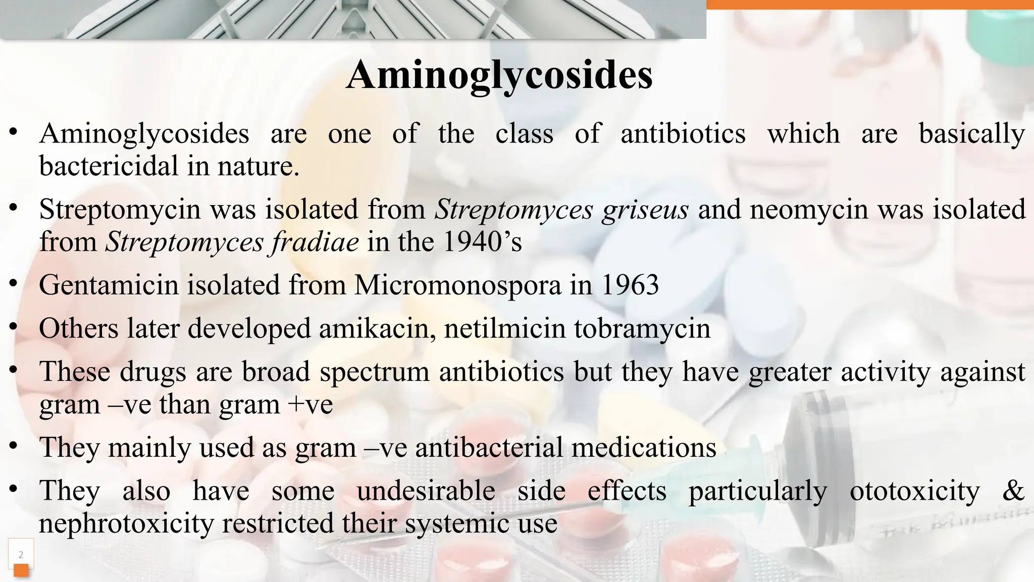 Aminoglycosides & tetracyclines Classification and SAR.pptx