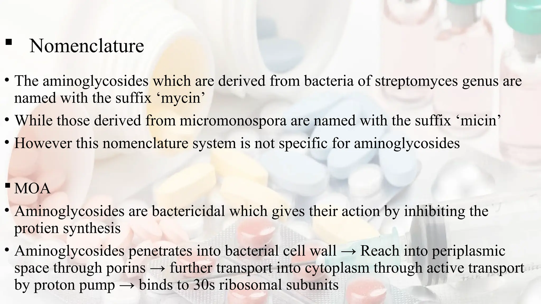 Aminoglycosides & tetracyclines Classification and SAR.pptx
