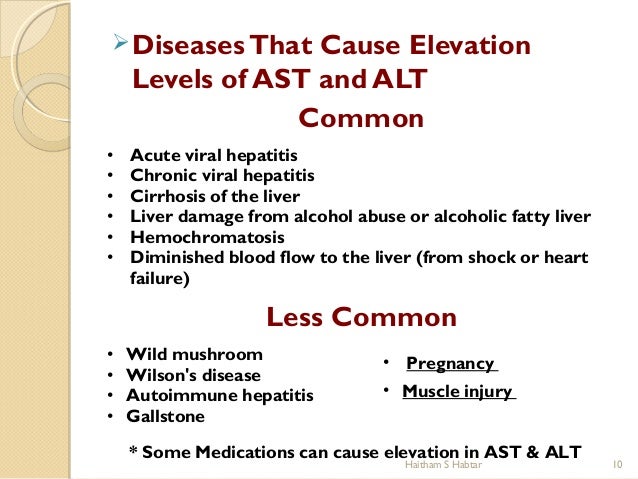 How do you reduce elevated ALT and AST levels?