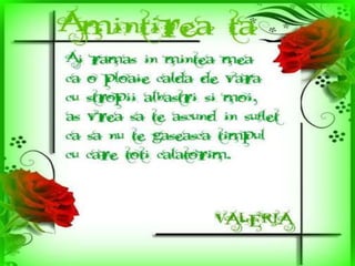 Amintirea ta
