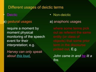 Deiksis (Deixsis) | PPT