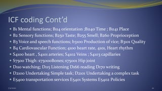 ICF and Neuromotor impairment | PPTX