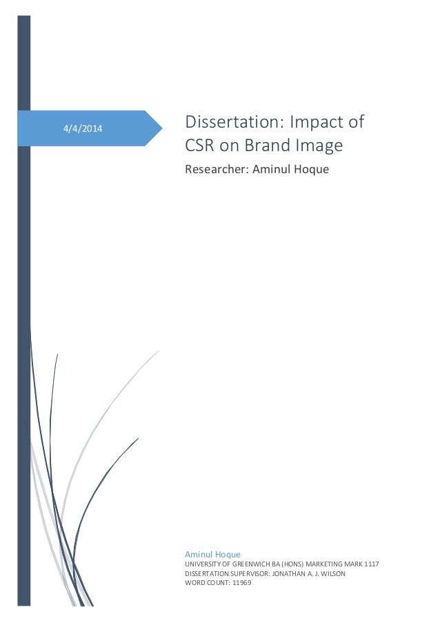 Phd thesis on csr