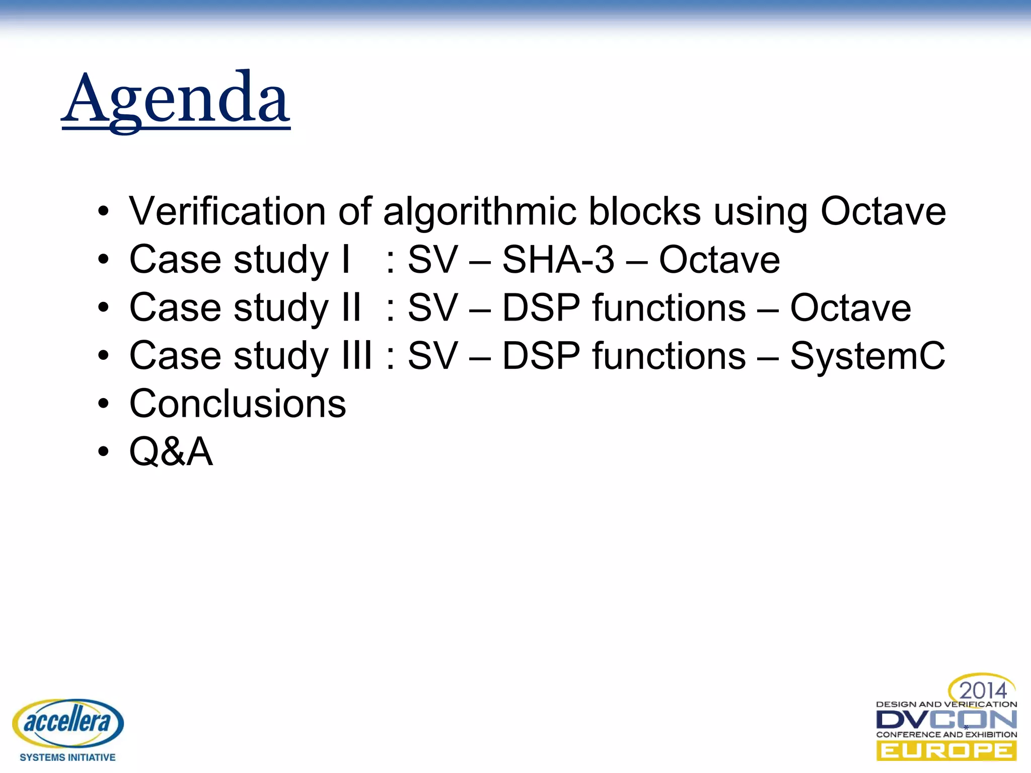 How to Connect SystemVerilog with Octave | PPT