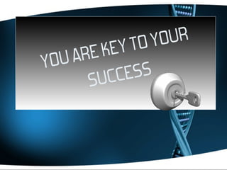 TO Y OUR
    ARE KEY
YOU         ESS
      S UCC


               You are key to your success!
 