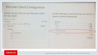 Copyright © 2018, Oracle and/or its affiliates. All rights reserved. | Confidential – Oracle Internal/Restricted/Highly Restricted
 