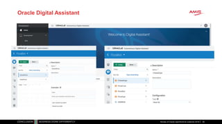Oracle Digital Assistant
Review of Oracle OpenWorld & CodeOne 2018 26
 