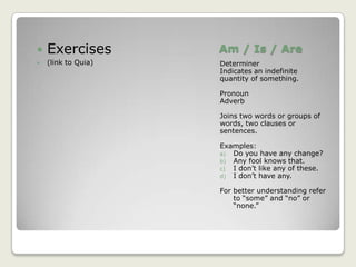 Am Examples Am is are | PPTX