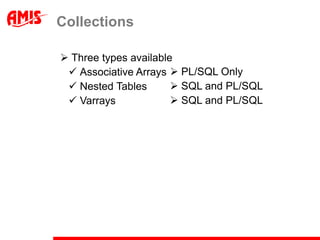 AMIS - Can collections speed up your PL/SQL? | PDF
