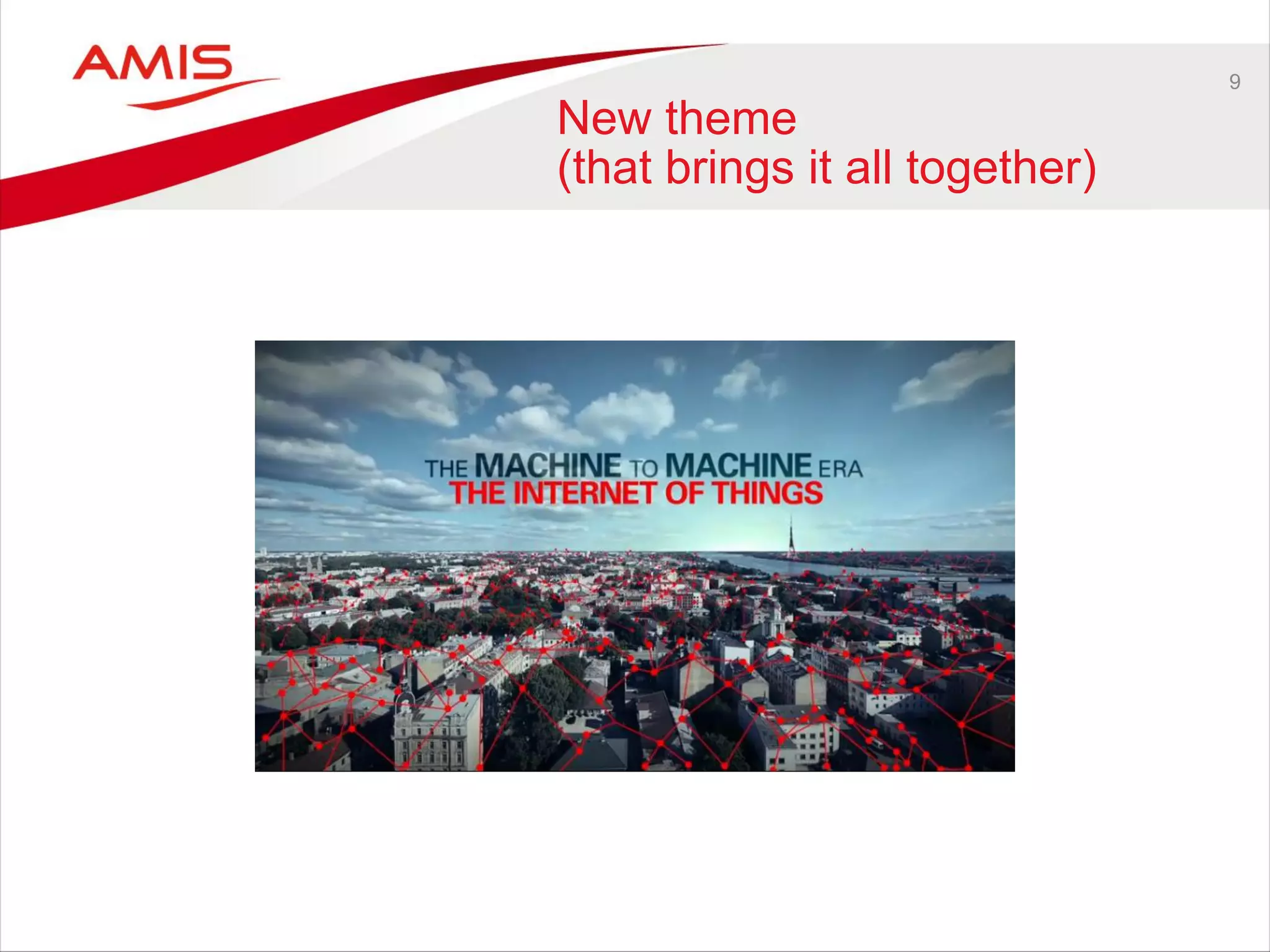 9
New theme
(that brings it all together)
 