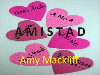 A M I S T A D  Amy Mackliff 