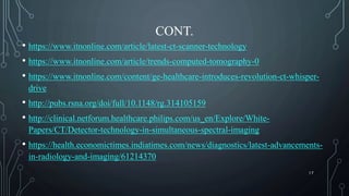 Recent Avancement of CT Scan | PPTX