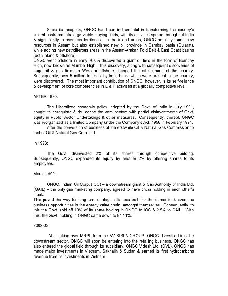 ongc project
