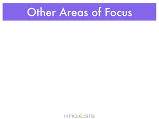 Other Areas of Focus
 