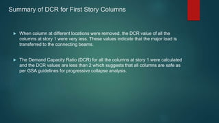 Progressive Collapse Analysis of RC Framed Structures | PPTX