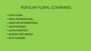 Floriculture; Horticulture BY Amitesh Singh Yadav | PPTX