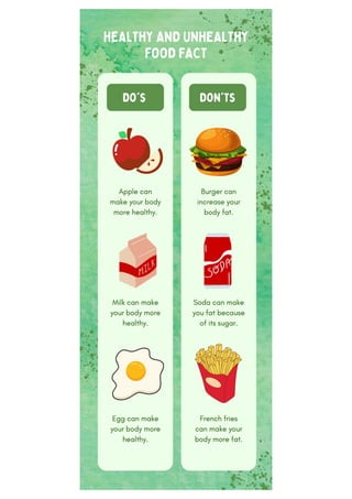 Healthy & Unhealthy Food Facts Health Tips by Amit Kakkar