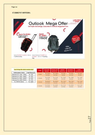Page no
Page
27
CURRENT OFFERS:
 