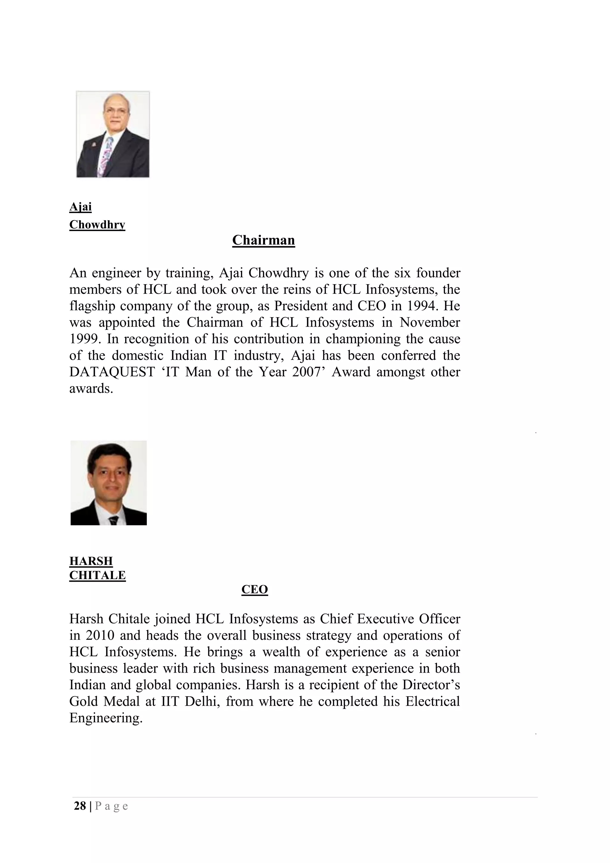 Amit mishra live project report on hcl infinet ltd.