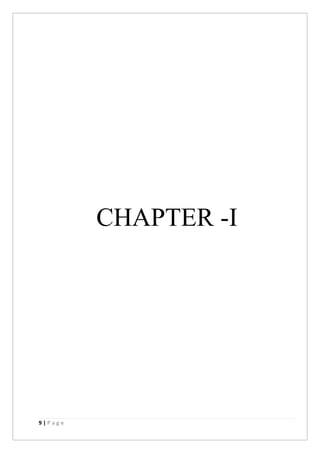 9 | P a g e
CHAPTER -I
 